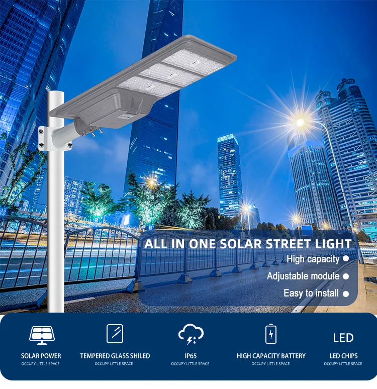 Smart Solar LED Street Light 300W